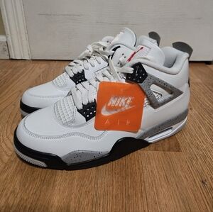 Air Jordan 4 Retro "White Cement" FV5029-100 Men's Size 10 NWOB